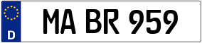 Trailer License Plate